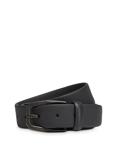Zegna Zegna Black Smooth Leather Belt