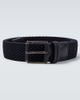 Zegna Zegna Braided leather-trimmed belt - 1