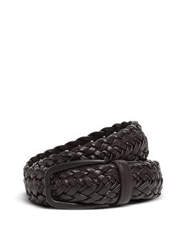 Zegna Zegna Braided Leather Belt
