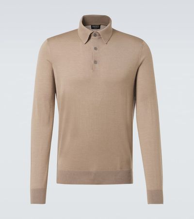 Zegna Zegna Cashmere and silk polo sweater