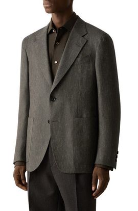 ZEGNA ZEGNA Cashmere, Silk & Linen Dinner Jacket
