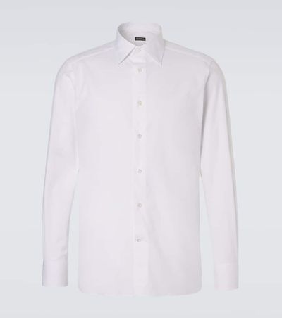 Zegna Zegna Cotton-blend poplin shirt