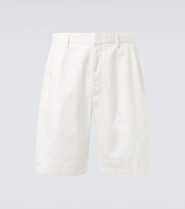 Zegna Zegna Cotton and linen Bermuda shorts