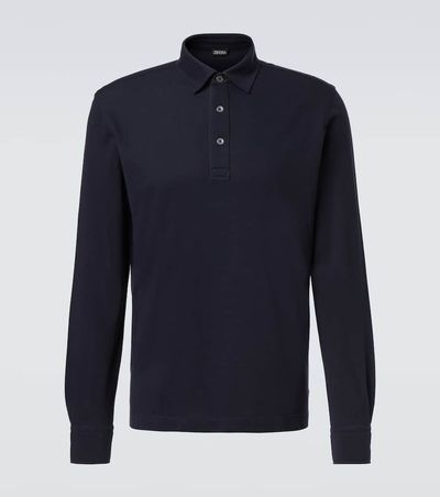 Zegna Zegna Cotton piquÃ© polo sweater