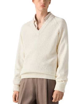Zegna Zegna Cotton V Neck Shirt