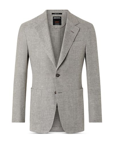 Zegna Zegna Crossover Linen, Wool & Silk Blend Jacket