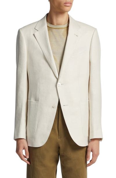 ZEGNA ZEGNA Fairway Crossover Linen & Wool Blend Sport Coat