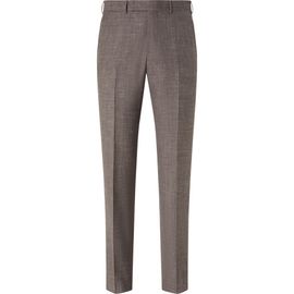 ZEGNA ZEGNA Flat Front Wool, Silk & Linen Trousers