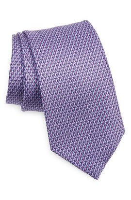 ZEGNA ZEGNA Geo Print Silk Tie