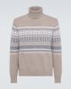 Zegna Zegna Jacquard cashmere turtleneck sweater - 1