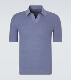 Zegna Zegna Knitted cotton polo shirt