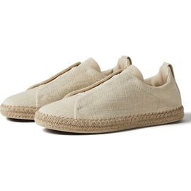 ZEGNA ZEGNA Linen & Leather Blend Triple Stitch™ Espadrille