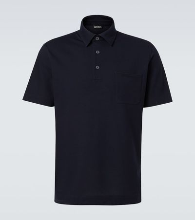 Zegna Zegna Logo cotton polo shirt