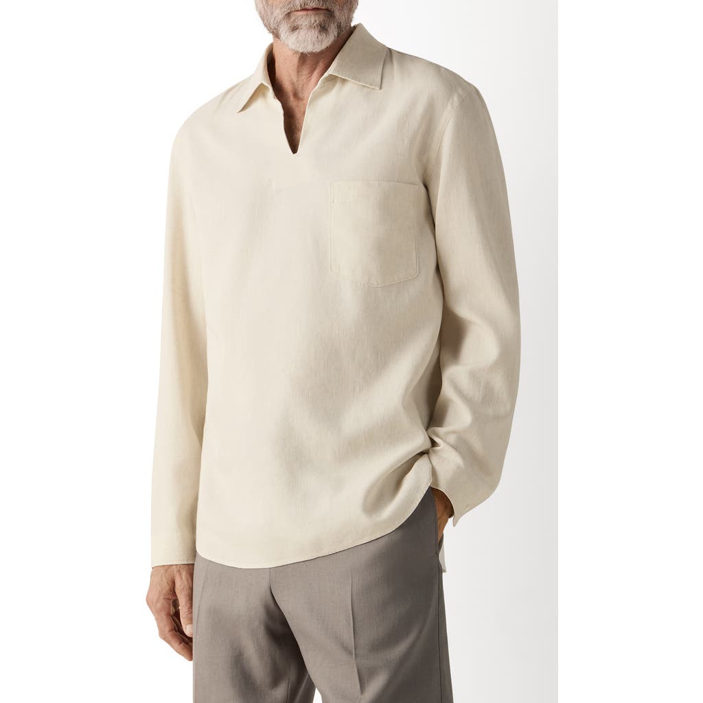 ZEGNA ZEGNA Long Sleeve Linen Polo