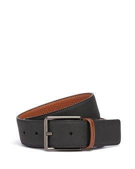 Zegna Zegna Men's Vicuna Color Grained Reversible Leather Belt