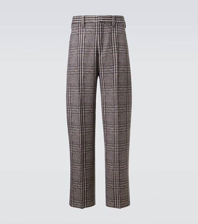 Zegna Zegna Prince of Wales check wool straight pants