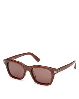 Zegna Zegna Rectangular Sunglasses, 54mm