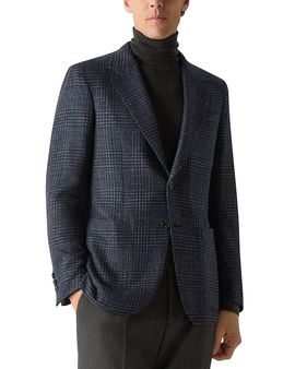 Zegna Zegna Regular Fit Cashmere Silk & Linen Jacket
