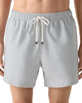 Zegna Zegna Regular Fit Stripe Swim Trunks