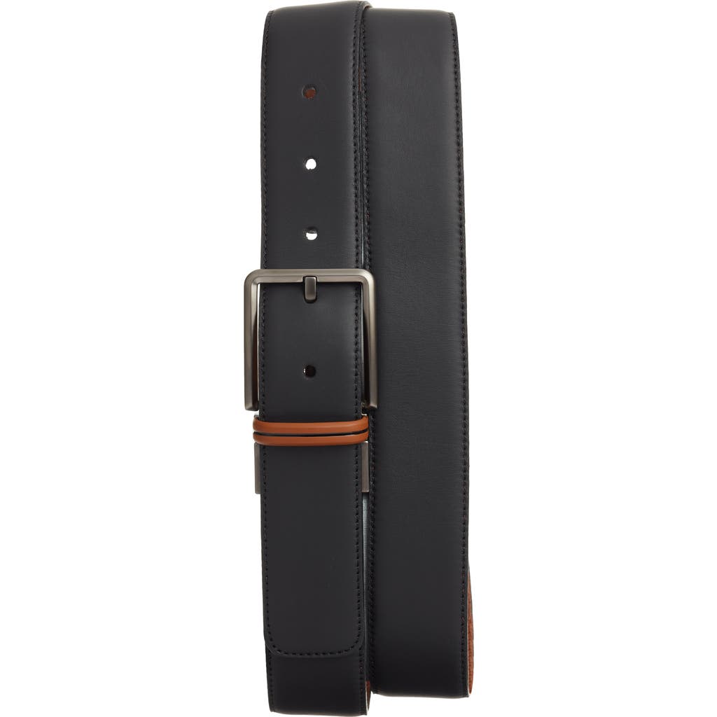 ZEGNA ZEGNA Reversible Signifier Deerskin Belt