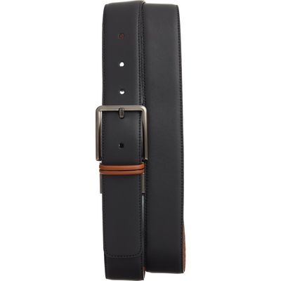 ZEGNA ZEGNA Reversible Signifier Deerskin Belt