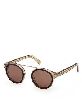Zegna Zegna Round Sunglasses, 48mm