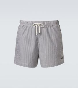Zegna Zegna Seersucker swim trunks