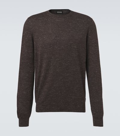 Zegna Zegna Silk, cashmere, and linen sweater