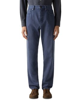 Zegna Zegna Slim Fit Cotton Roccia Jeans in Dark Indigo Blue