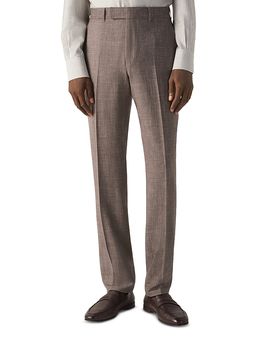 Zegna Zegna Slim Fit Pleat Trousers