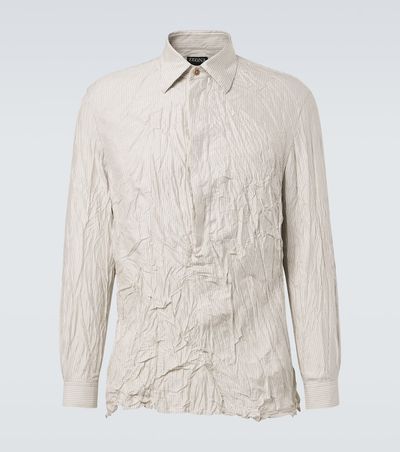Zegna Zegna Striped silk shirt