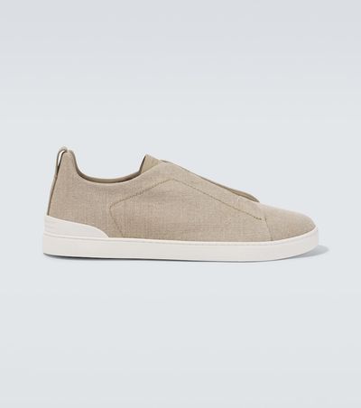 Zegna Zegna Triple Stitch canvas sneakers