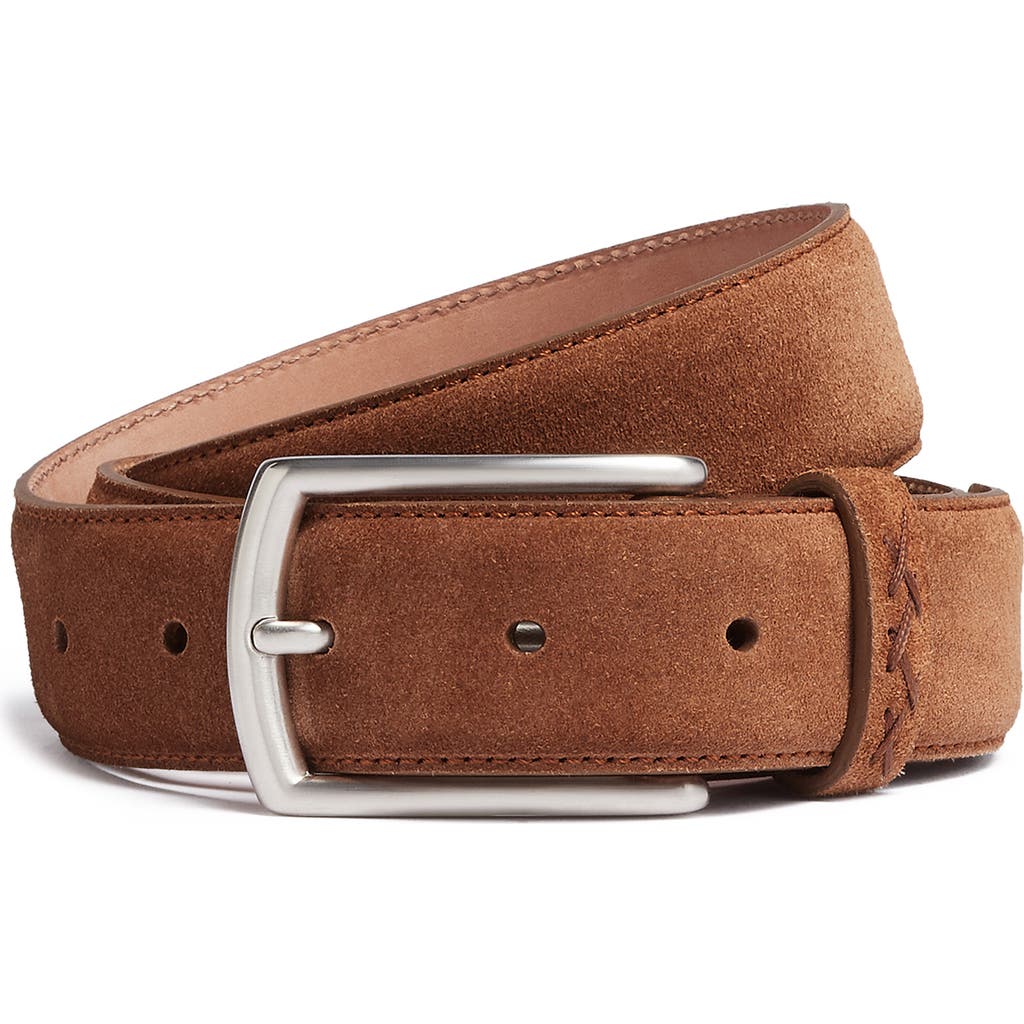 ZEGNA ZEGNA Triple Stitch Suede Belt