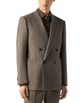 Zegna Zegna Wool & Cashmere Double Breasted Jacket