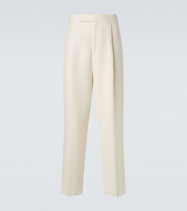 Zegna Zegna Wool and linen straight pants