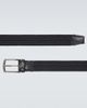 Zegna Zegna Woven leather-trimmed belt - 4