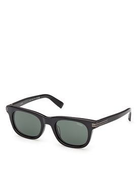 Zegna Zenga Geometric Sunglasses, 54mm