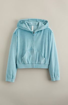 Zella Girl Zella Girl Kids' Cosmos Velour Zip Hoodie