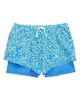 Zella Girl Zella Girl Kids' Print Accent Layered Running Shorts - 1