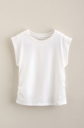 Zella Girl Zella Girl Kids' Side Shirred Cap Sleeve T-shirt