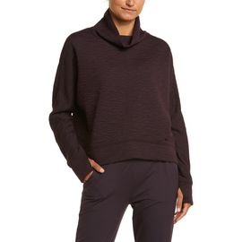 Zella Zella Carey Quilted Funnel Neck Pullover