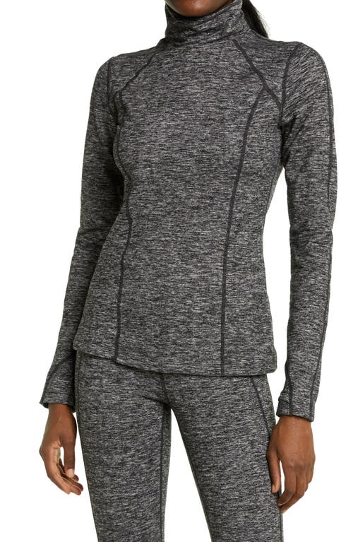 Zella Zella Cozy Space Dye Tech Turtleneck Training Top