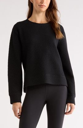 Zella Zella Ottoman Twill Sweater
