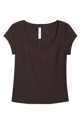 Zella Zella Seamed Rib Top