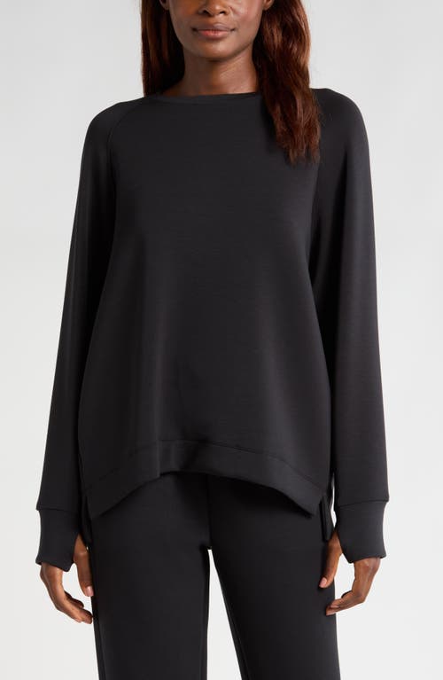 Zella Zella Soft Scuba Knit Oversize Crewneck Sweatshirt