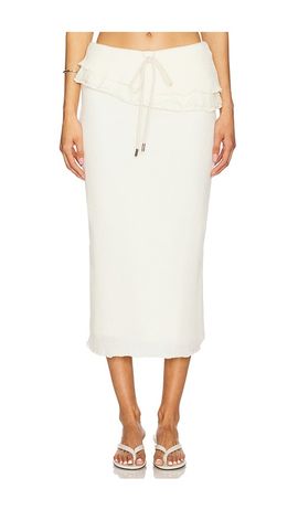 Zemeta Zemeta Milky Knit Long Skirt
