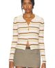 Zemeta Zemeta Pink Maple Stripe Knit Cardigan - 1