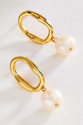 Zepplin the Label Sorrento Freshwater Pearl Earrings