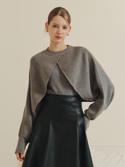 ZEROSTREET Bolero Pendant Knitwear Set