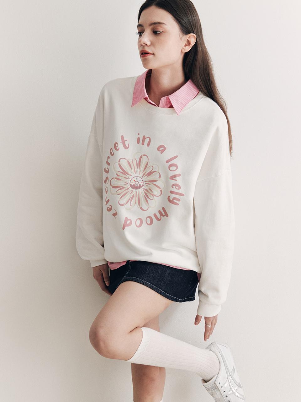 ZEROSTREET Flower Donut Sweatshirt_7COLOR